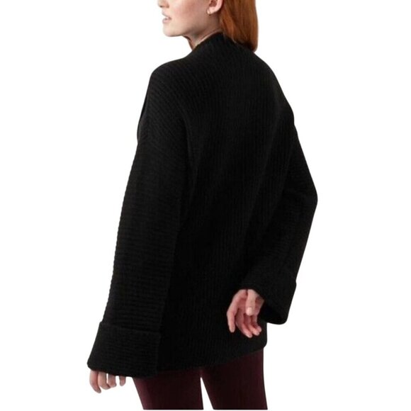 Athleta Azalea Sweater Black Merino Wool Cashmere Blend Heavyweight Size S - Picture 4 of 9